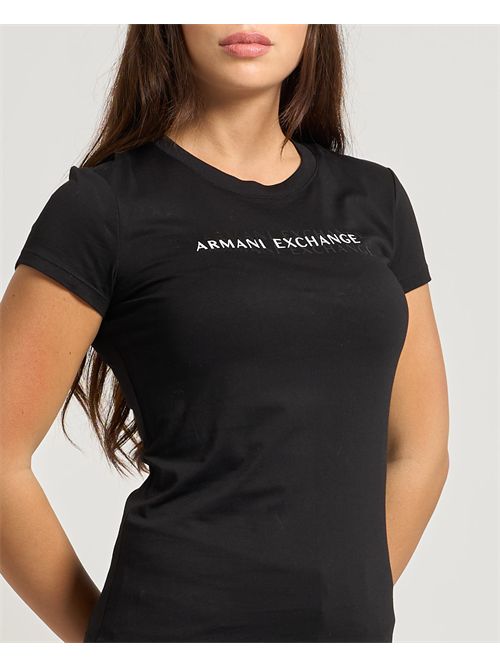 AX women's basic crew neck T-shirt ARMANI EXCHANGE | XW002038-AF10356UC001